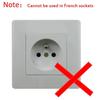EU Electrical Socket Witch 2 Pin 4.8mm European Standard Adapter Expansion Socket Power Extension Plug Converter