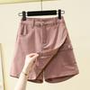 DIMANAF Plus Size 2025 Women Shorts Pants Summer Loose Jeans Short Basic Harem High Waist Pants Elastic Waist