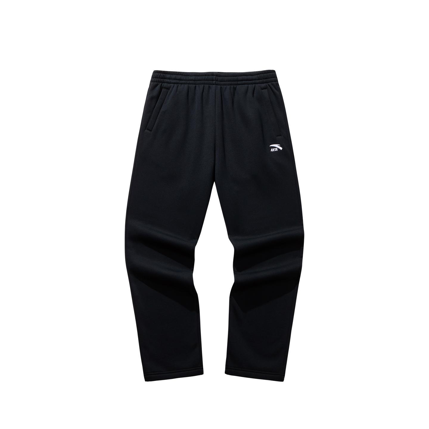 

Anta Campus Fashion Versatile Casual Urban Commuting Thickened Fleece Training Long Pants Knitted Sports Pants Men bottoms Basic-Black 952548310-1 L