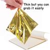 9cm Imitation Gold Silver Copper Foil Paper Sheets Shiny Gilding Craft Leaf for DIY Nail Art Cake Dessert Epoxy Resin Decoration