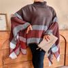 Women's Fashion Temperament Casual Light Luxury Plaid Fringe Sweater Coat