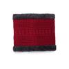 Unisex Fleece Lined High Collar Neck Gaiter: Winter Korean Style, Thick Warm Knit Snood for Cold Weather
