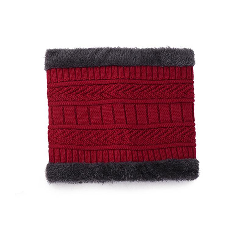 Unisex Fleece Lined High Collar Neck Gaiter: Winter Korean Style, Thick Warm Knit Snood for Cold Weather