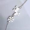 Sweet Silver Plated Deer Pendant Necklace - Christmas Gift