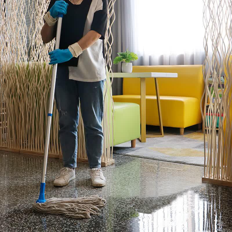 CT Shida Traditional Round Head Cotton Mop with 1.4m Telescopic Handle