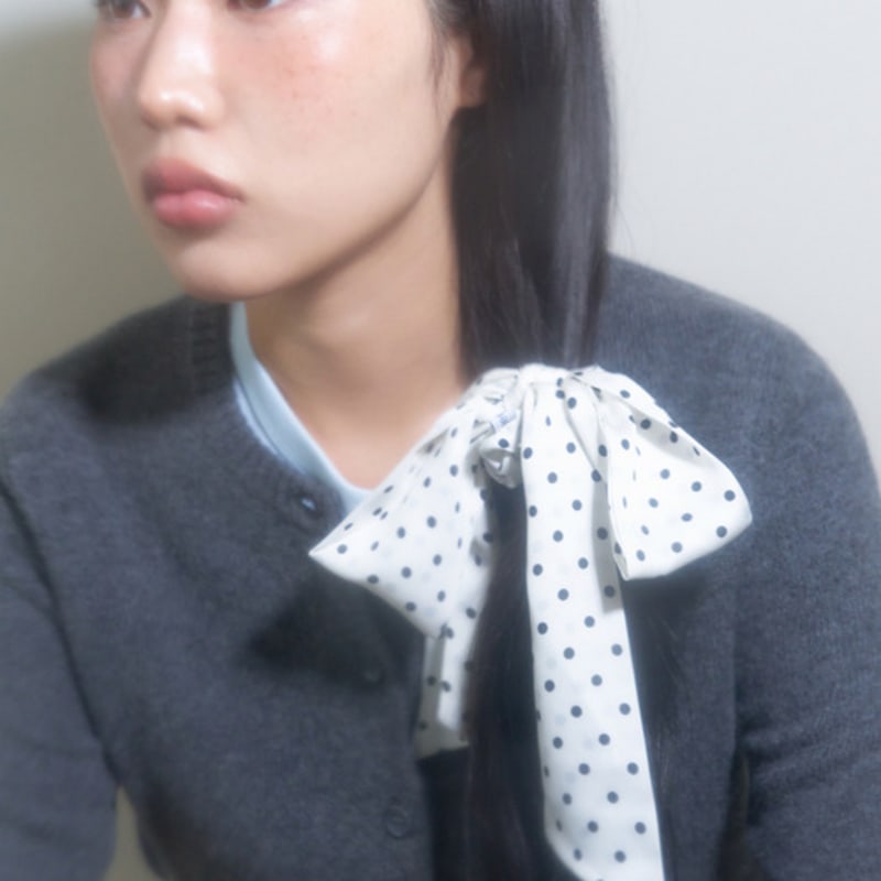 

скранч из репсовой ленты geegee - слоновая кость IVORY