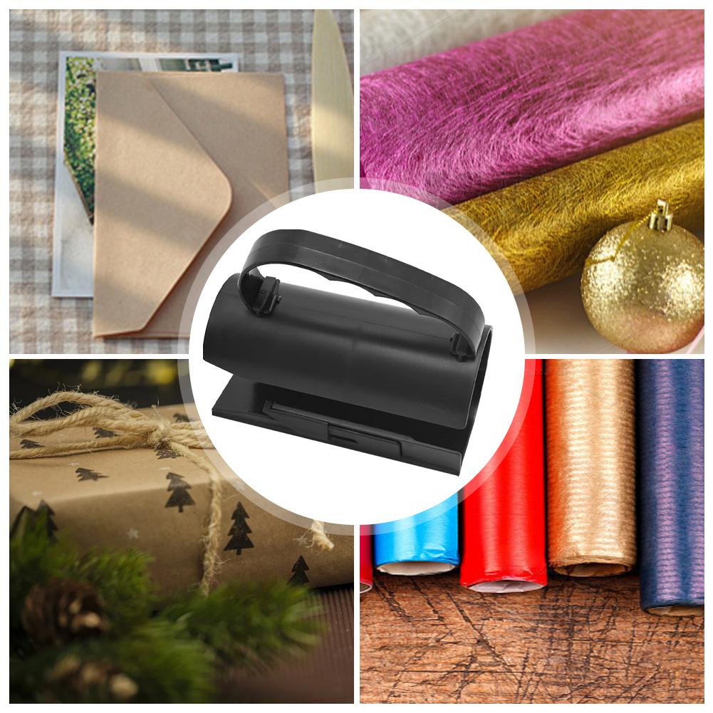 Wrapping Paper Cutter With Handle Christmas Gift Paper Roll Cutter Manual Sliding Paper Craft Knife Roll Sliding Line Trimmers