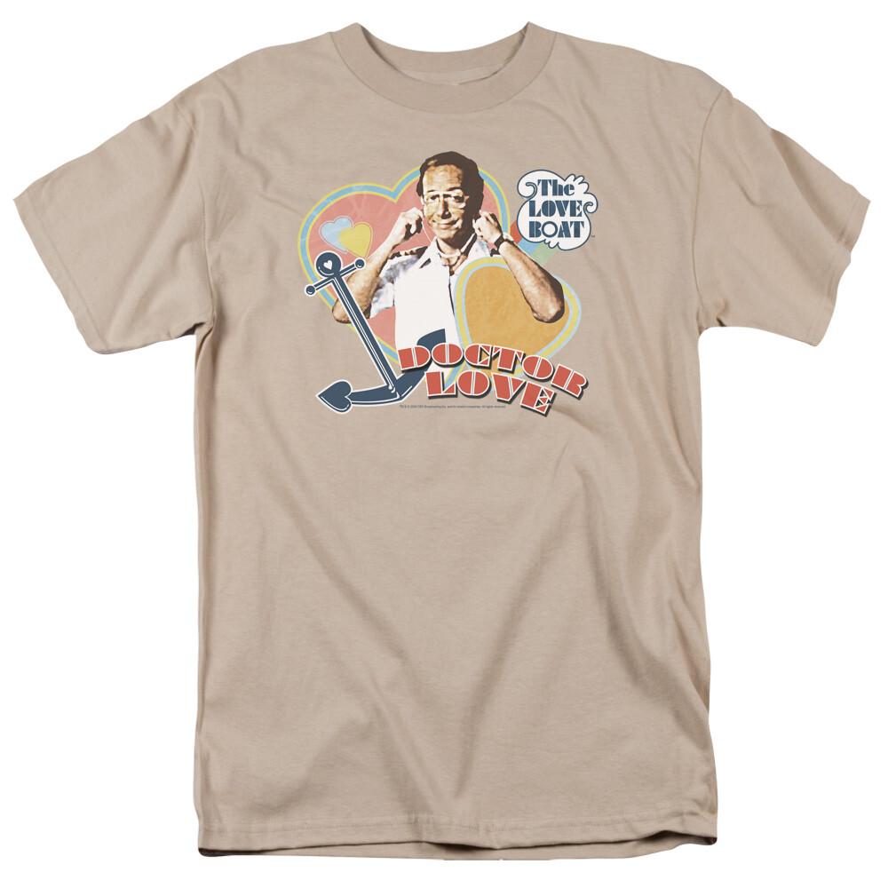 26 The Love Boat Doctor Love T Shirt Mens Licensed Classic TV Show Sand Unisex T-Shirt XXXXL