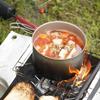 Titanium Cooker Deep 4 Piece Set Cookware Camping Outdoor Climbing Disaster Prevention [Belmont] BM-094 (with Case)