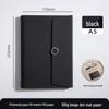 A5 Three-fold Loose-leaf Notebook with Card Slot and Receipt Holder for Office Meetings