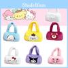 Adorable Girls' Plush Crossbody Bag Lightweight And Secure Cartoon Design