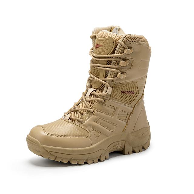 Comfort Beige Outdoor Hiking Boots Couple Men Trekking Shoes Women Big Size Military Tactical Boots For Men Hiking Sheos Snow Bo