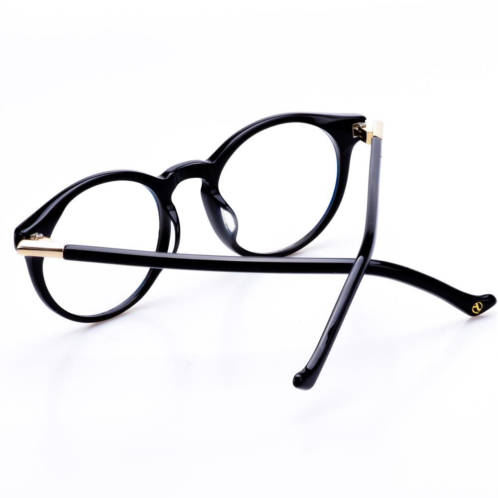 Alloaiweeo [Alo:Ctzen] Ci7601A C1 Russell Modern Black Round Glasses