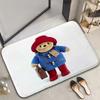 Home Decor Cute P-Paddington Bear Doormat Cartoon Carpet for Bedroom Bedside Soft Carpets Living Room Anti-slip Rugs Foot Mat