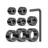3-16mm Drill Stoper Collar Set Adjustable with Hex Wrench Drill Bit Limiter Wear-resistant Tighten Bit Positioner Woodwork Tools