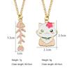 Women Alloy Pendant Necklace Cute Animal Chain Necklace