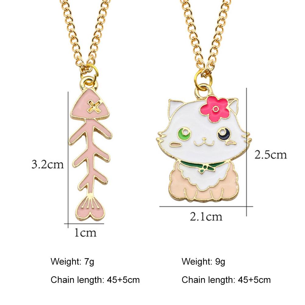 Women Alloy Pendant Necklace Cute Animal Chain Necklace