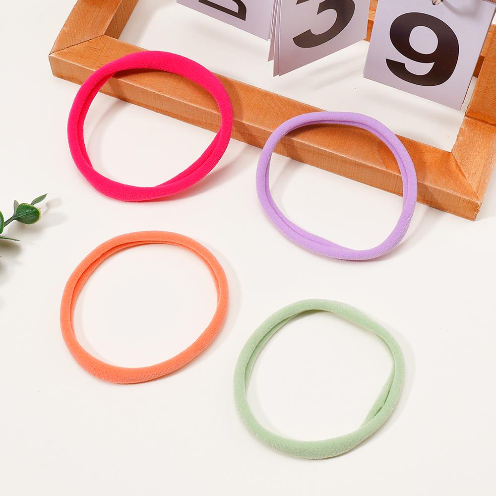 10/30 STÜCKE/Set Damen Mädchen Basic Haargummis Einfache Unifarben Elastisches Stirnband Haargummis Haarbänder Haarschmuck Pferdeschwanzhalter