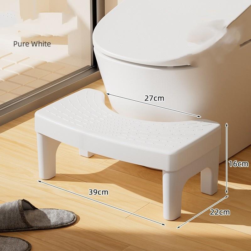 Toilet Stool Footstool Toilet Squatting Pit Artifact Plastic Thickened Feet On The Small Stool Children Non-slip Pad Footstool