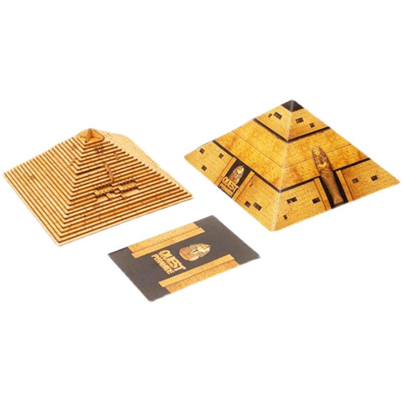 Ten-Level Pyramid Puzzle: Decryption Mystery Wood Lock - Brain-Teasing Educational Toy