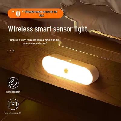 Smart Wireless Night Light - Rechargeable, Sound-Controlled, Motion-Activated for Home