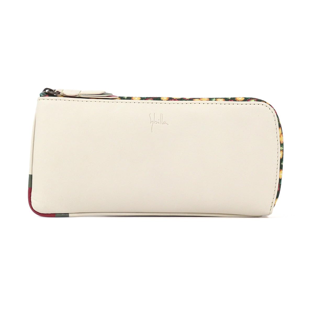 

Thin zipper long wallet 5470464 [Sybilla] L-shaped (Ivory (21))
