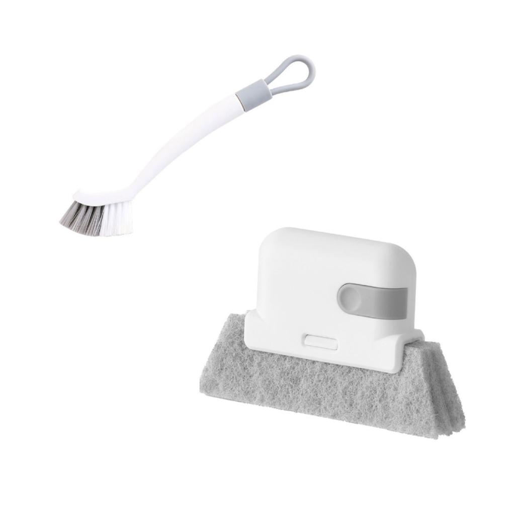 Window Track Cleaner Window Groove Cleaning Brush Tools Set for Sliding Door Track Crevice Cleaner