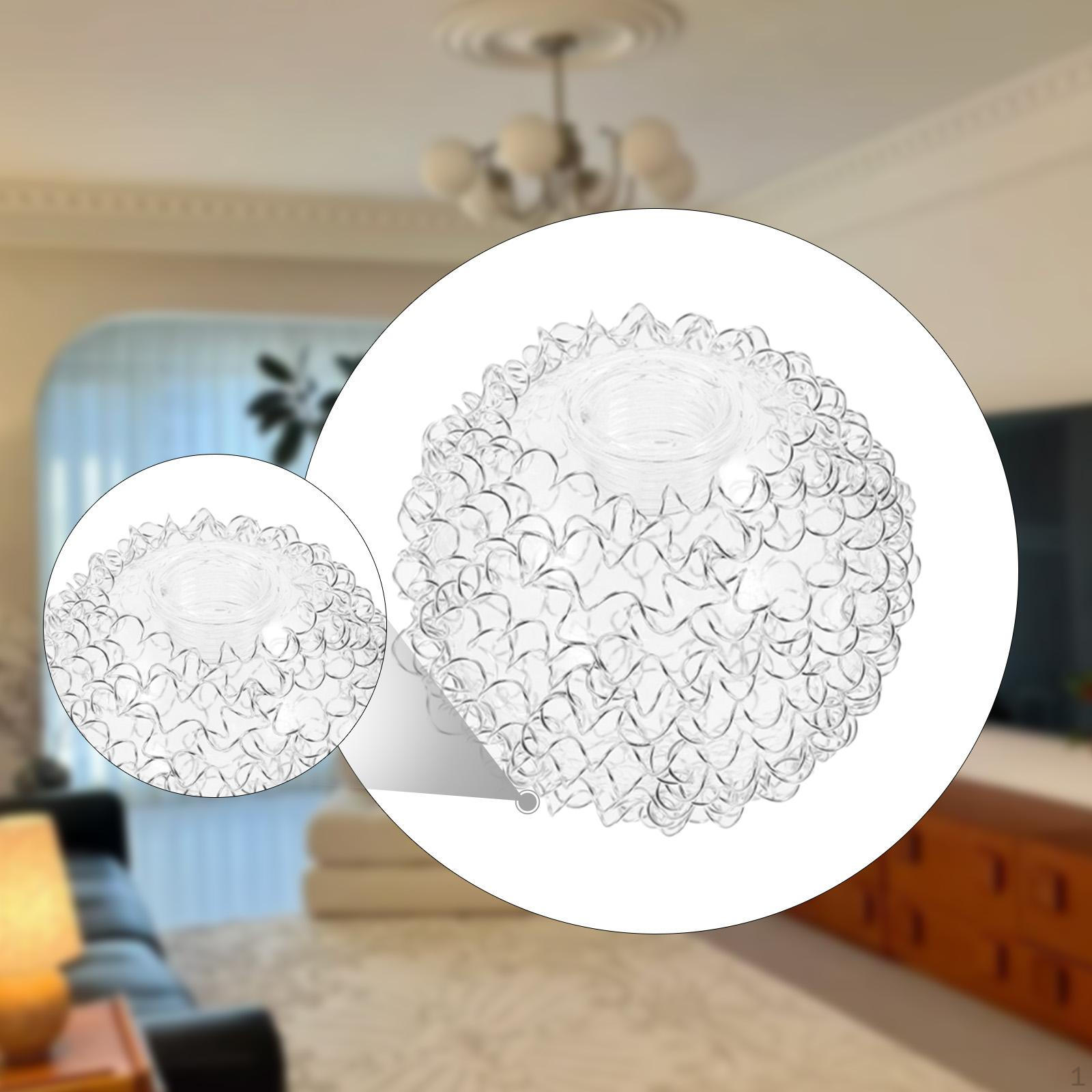 

Алюминиевый проволочный абажур, крышка лампы, простая установка, шарообразный плафон для гостиной, спальни, кафе, бара Diameter 12cm