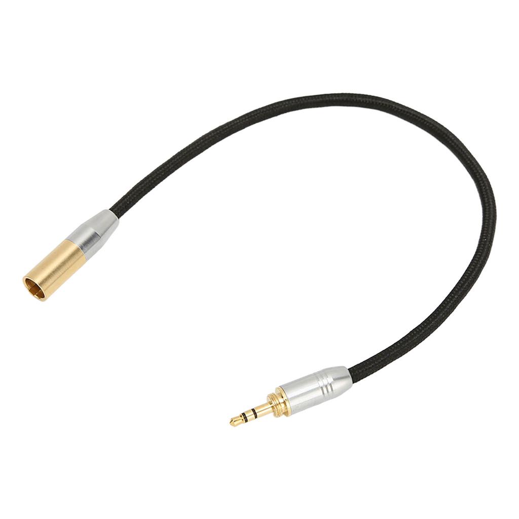 3.5mm Male To Mini XLR 3pin Cable Professional Gold Plated 3.5mm To Mini XLR Adapter for Microphone Mixer Camera