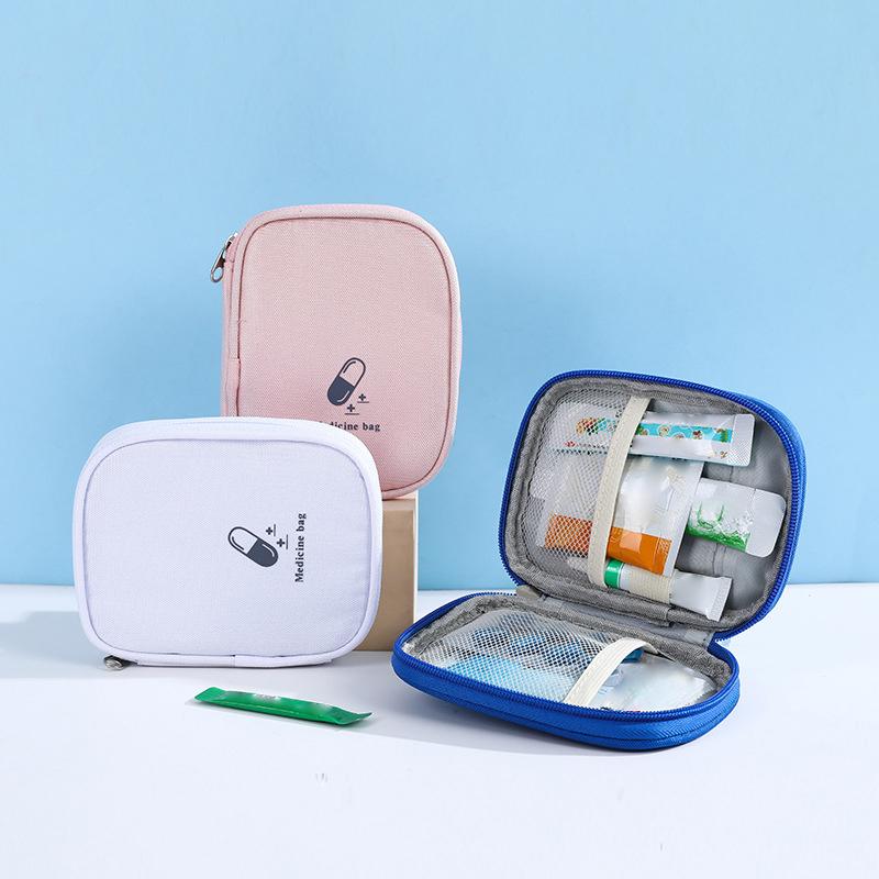 First Aid Storage Bag Portable Medicine Kit Box for School Dormitory Office and Family Emergency Use