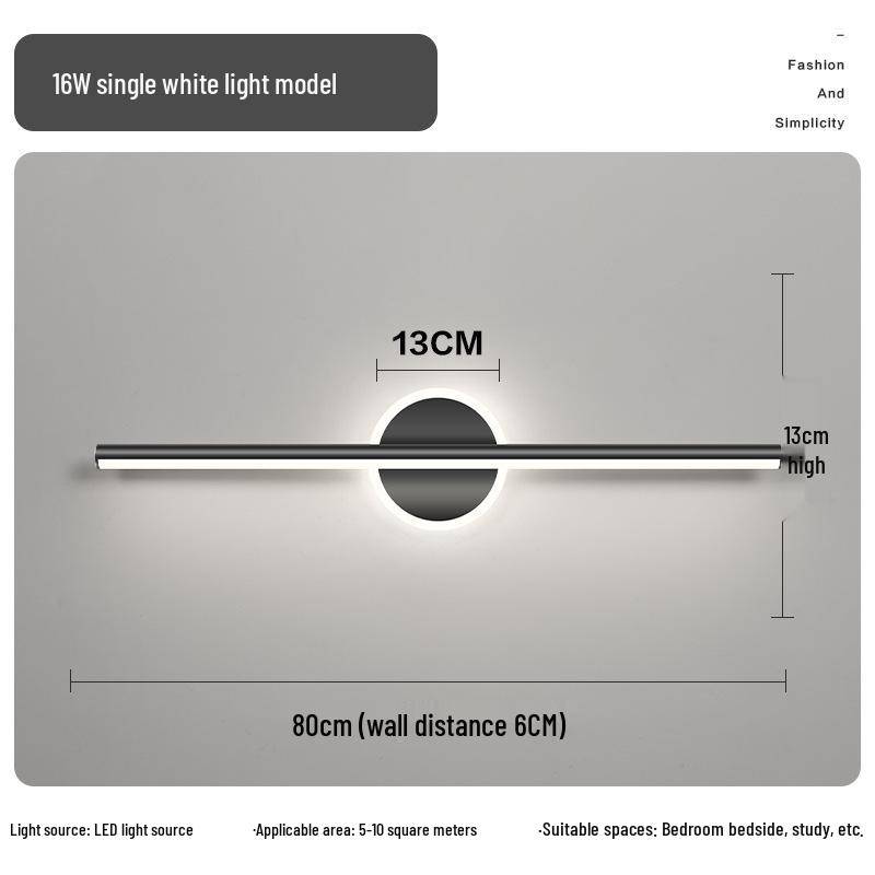 Modern LED Vanity Mirror Light: Simple Bathroom Wall Lamp for Makeup & Cabinet Illumination
