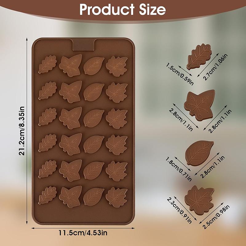 

3D Fall Leaf Silicone Mold For Thanksgiving Maple Leaves Shape Candy Cake Decoration Cupcake Candle Topper Harvest Chocolate лист