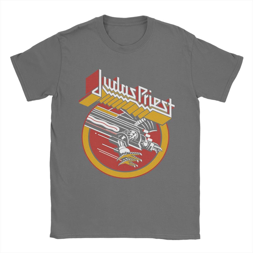 British Metal Judas Priest T Shirt Summer  Harajuku TShirts Couple Cotton O Neck Oversize Top Tees Short Sleeve Vintage Tops
