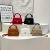 New portable small square bag women's high-end fashion versatile shoulder bag retro simple commuter messenger bag