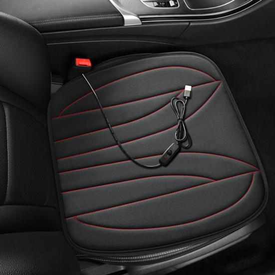 Car Seat Cushion Thick Memory Foam Comfort Pad Anti-Slip Bottom Cushion for Car Driver