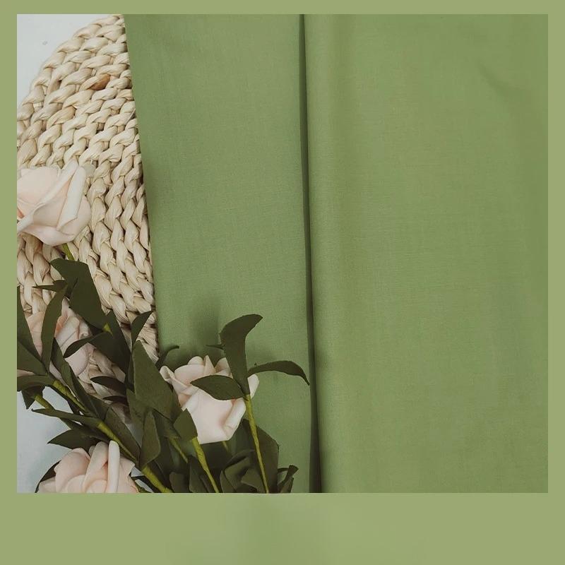 Plain Combed Cotton Fabric Poplin for Clothes Shirt Dresses Sewing High-grade Smooth Skirts Cloth Thin Anti-wrinkle