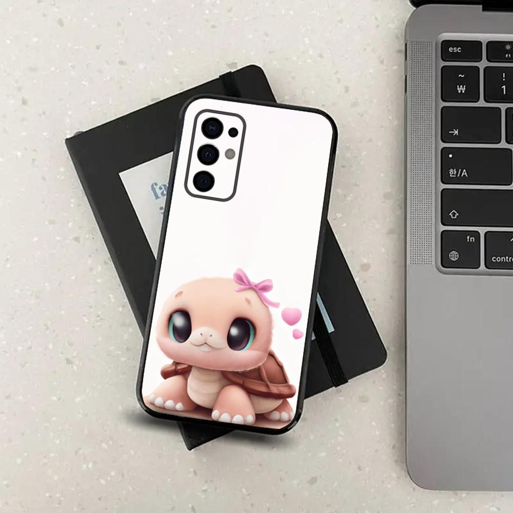 Cute Turtle Animal Phone Case For Samsung Galaxy A13,A21s,A22,A31,A32,A52,A53,A71,A80,A91 Soft Black Cover