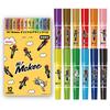 Zebra Limited Edition Original Box Hi-Mackie Oil-Based Markers, 12-Color Set, Label, (MC12C-HM-OB)