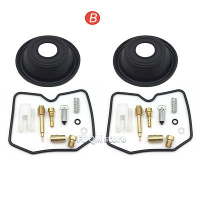Carburetor Rebuild Kit Repair for Kawasaki ZZR250 EX250 EX250H GPX250  ZL250 EL250 FZ400 With Plunger Diaphragm