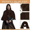 Half Cape Medieval Pirate Cosplay Cape Shoulder Cape Halloween Masquerade Cape  Festival Dress-Up