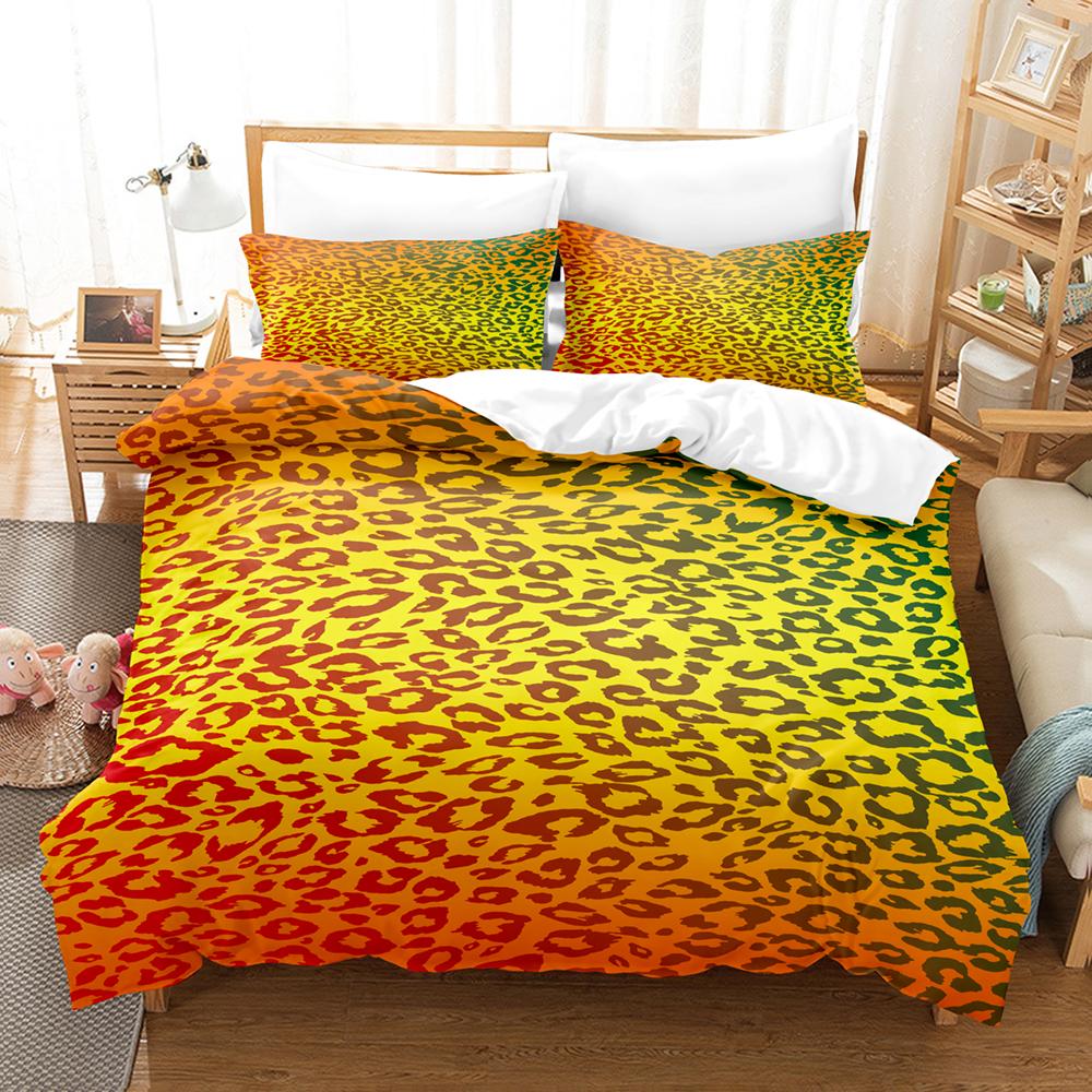 

Luxury Bedding Set Leopard 228x228cm King Size Duvet Cover Sets Kids,twin Full Queen Dropshipping Home Textile Housse De Couette EU single(135x200cm)
