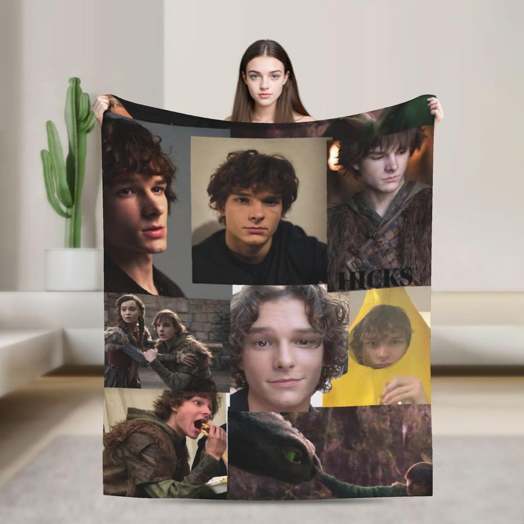 American Mason Thames Actor Blanket Quality Warm Soft Throw Blanket Winter Travel Office Living Room Novelty Bedspread