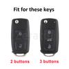 rmwpf7 2/3 Buttons TPU Leather Car Key Case Cover Shell Fob Bag for VW Volkswagen Polo Tiguan Passat Golf Jetta Lavida Skoda Octavia