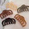 Large Retro Jelly Color Octopus Hair Claw for Women - Elegant French Hair Clip for Thick Hair, Perfect for Buns.