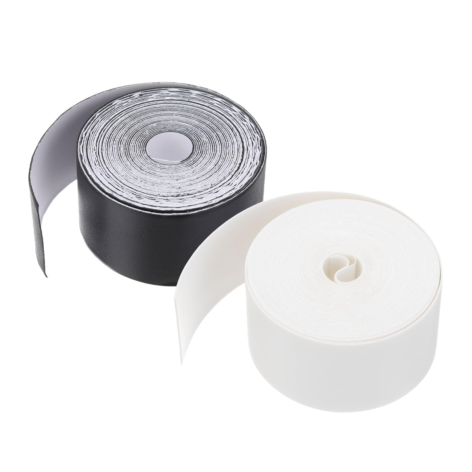 

PATIKIL Защита головки ракетки 35 мм x 2 Теннисная ракетка PU Защитная наклейка для обода головки ракетки для теннисных ракеток и пиклбола Белая Черная лента, 5 м,