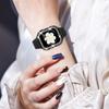 Bracelet + Case with Diamonds for Apple Watch 7/8/9 41mm, Black