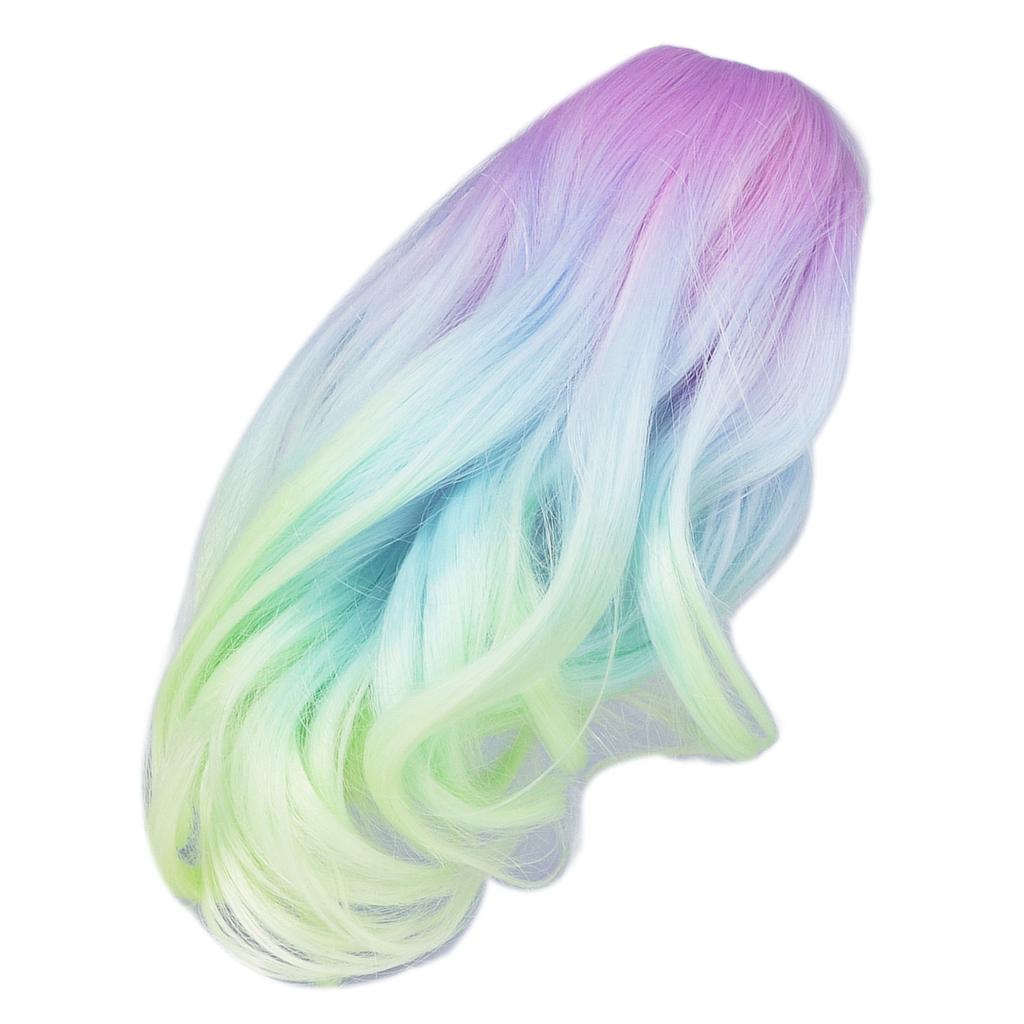 Joint Doll Wig Gradient Color High Simulation Soft Supple 1:3 Doll Wig for 21‑24cm Head Circumference Dolls