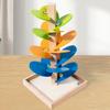 Spelling Kid Puzzle And Inserting Rainbow Tree Wooden Disassembly Track Toy Ball