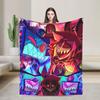 Vox Hazbined Plush Blankets  Creative Throw Blankets for  Sofa Bedding Lounge 150*125cm Bedspread