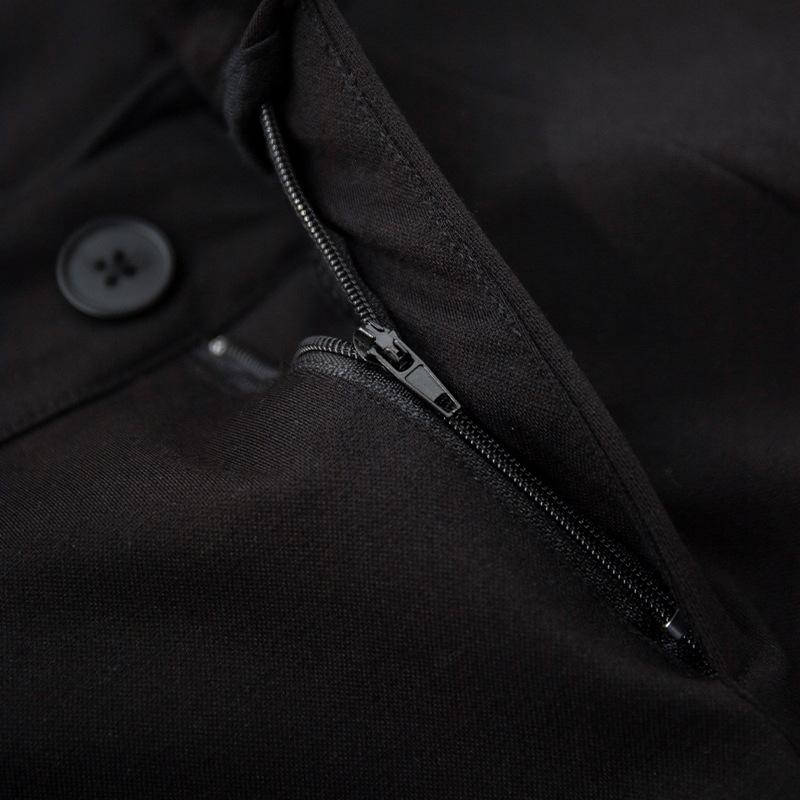 Radish Uncle Black Split Bell Bottoms Female Summertime Thin High Waist Slim Straight Pants Micro Relaxed Pants